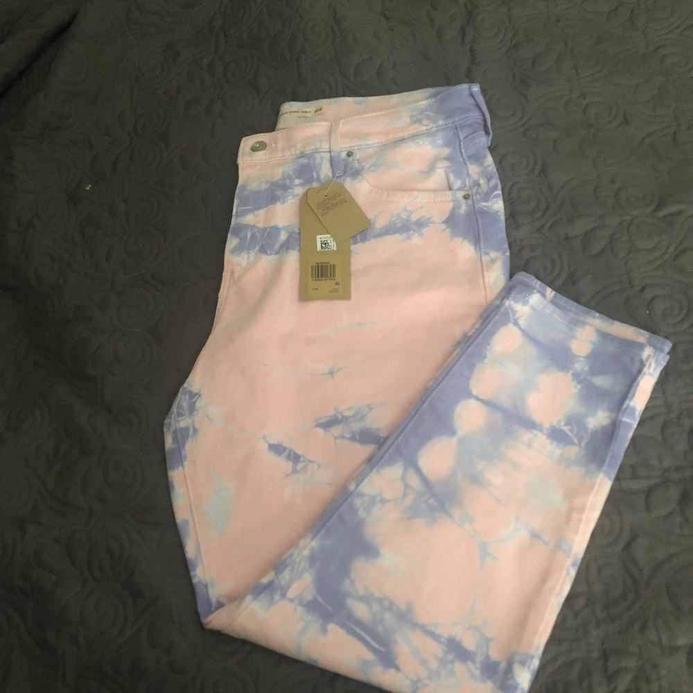 Levi’s 721 High Rise Tie-Dye Ankle skinny jeans